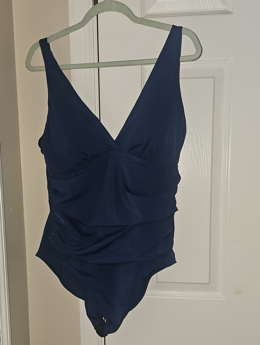 Jantzen Navy Blue V-Neck One-Piece Swimsuit for Kids